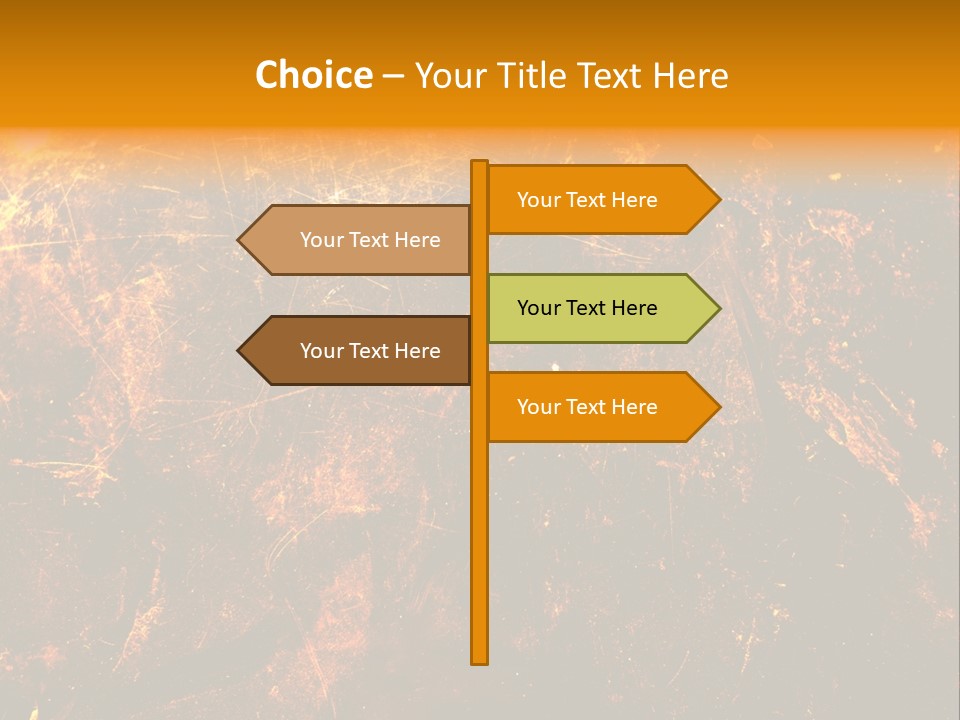 Texture Metal Usé PowerPoint Template