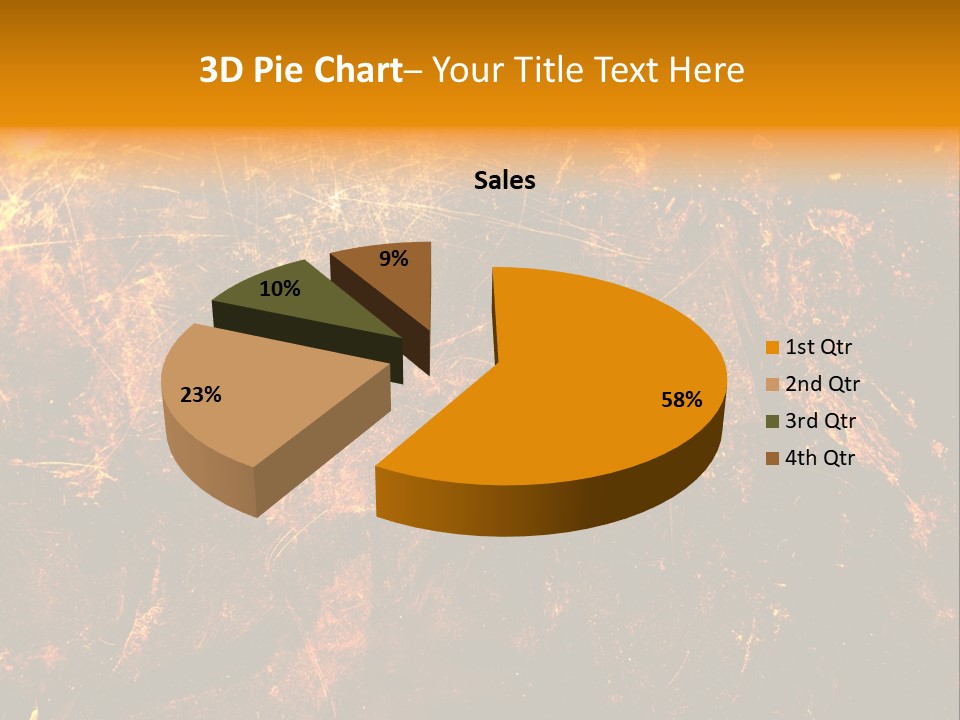 Texture Metal Usé PowerPoint Template