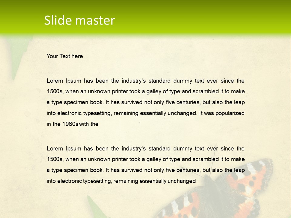 Beautiful Decoration Border PowerPoint Template