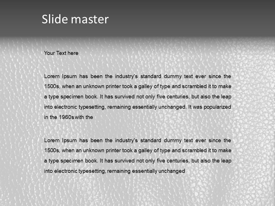 Crease Textured Cattle PowerPoint Template