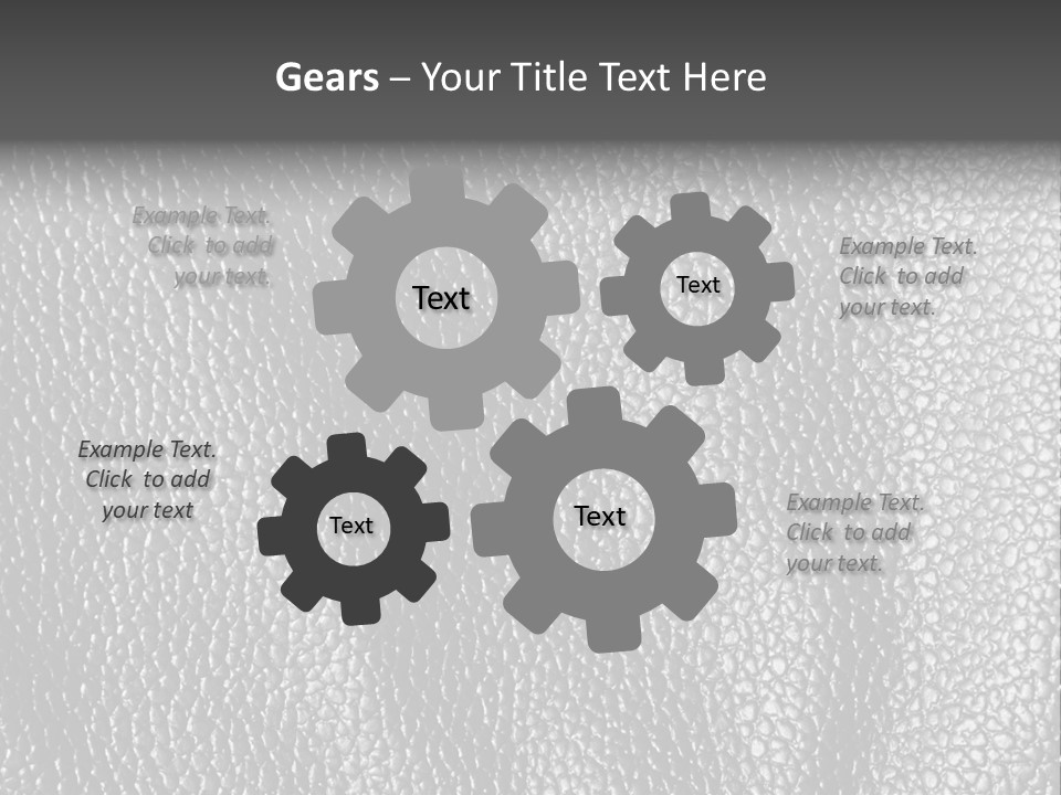 Crease Textured Cattle PowerPoint Template