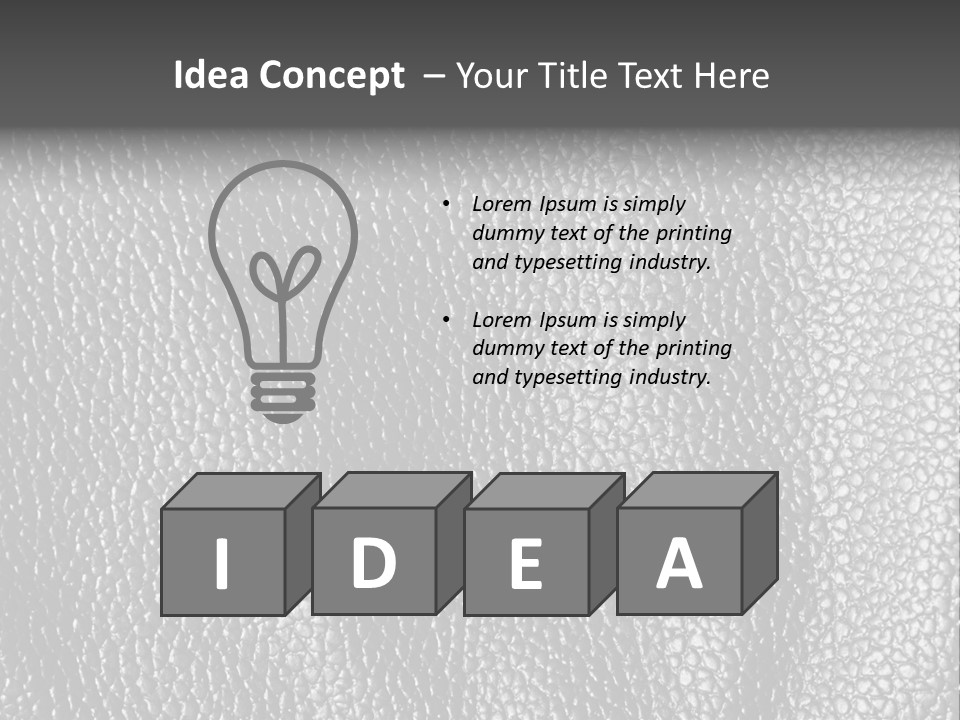 Crease Textured Cattle PowerPoint Template