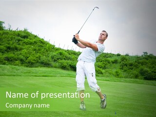 Golf Flyers Templates PowerPoint Template