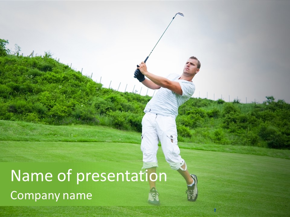 Golf Flyers Templates PowerPoint Template