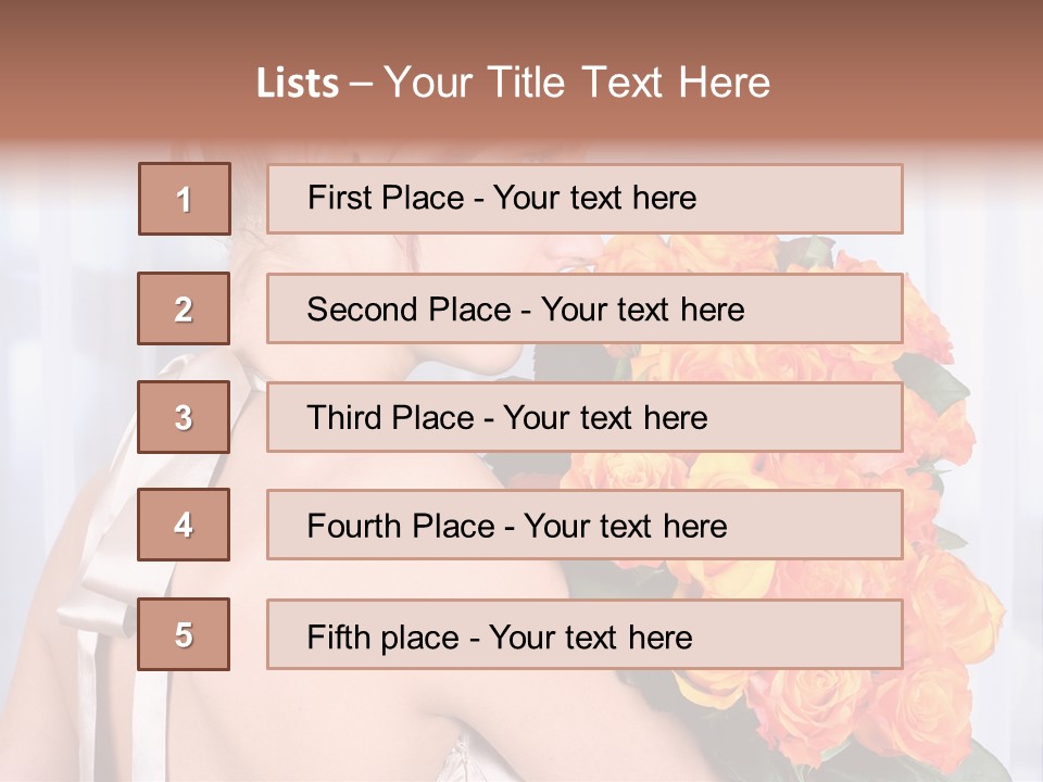 Luxury Posy Sensuality PowerPoint Template