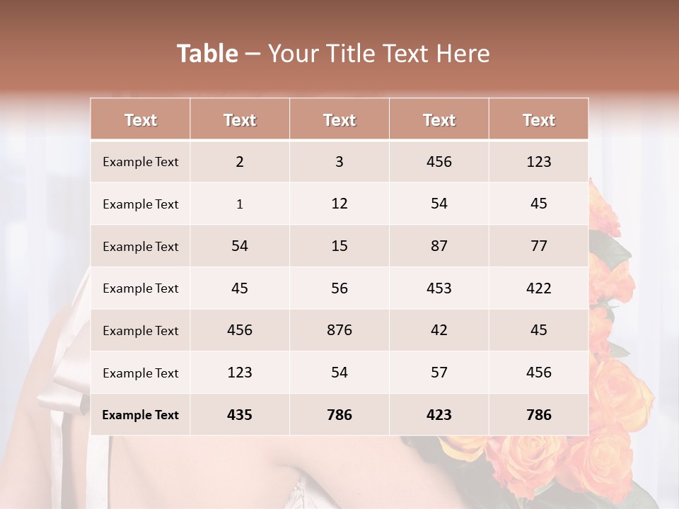 Luxury Posy Sensuality PowerPoint Template