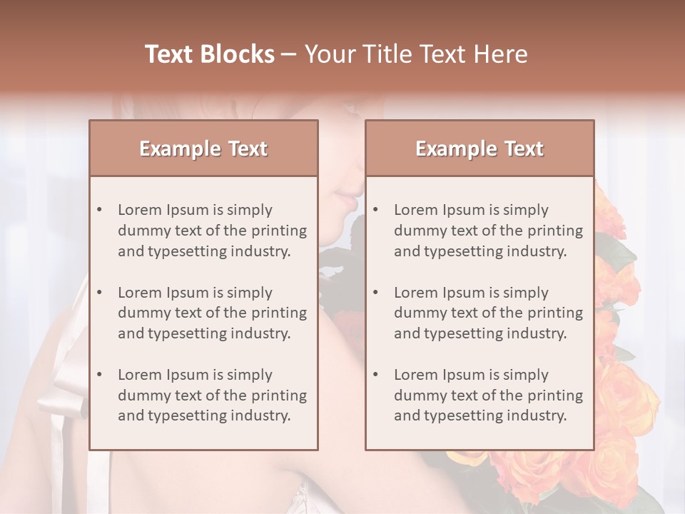 Luxury Posy Sensuality PowerPoint Template