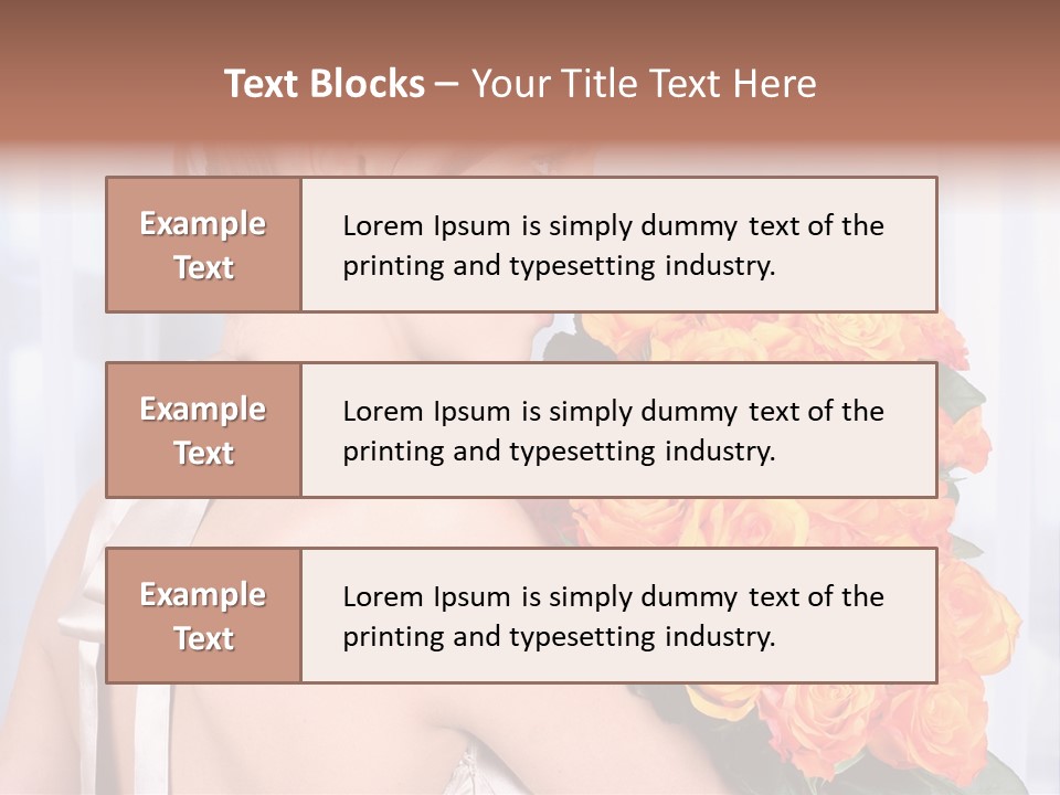 Luxury Posy Sensuality PowerPoint Template