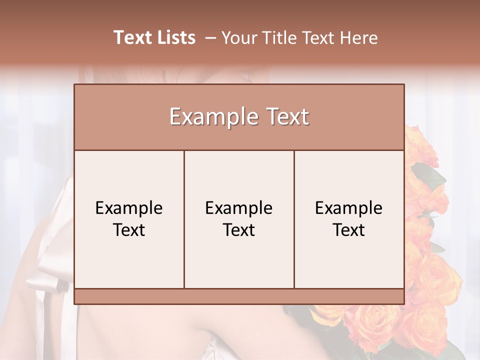 Luxury Posy Sensuality PowerPoint Template