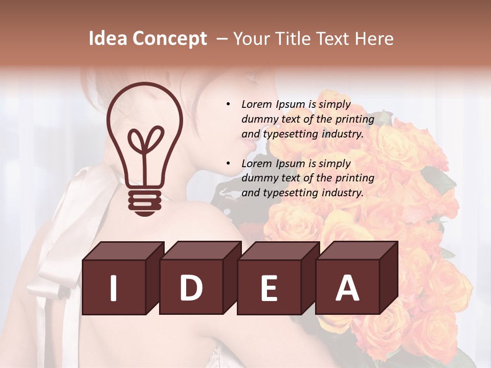 Luxury Posy Sensuality PowerPoint Template