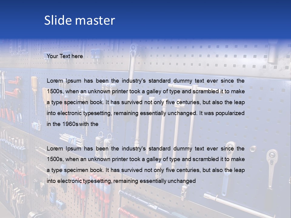 Tools Wall PowerPoint Template