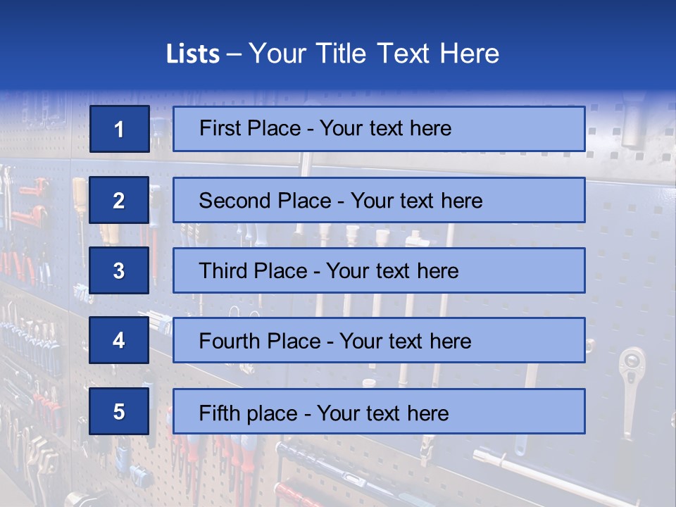 Tools Wall PowerPoint Template