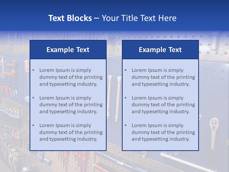 Tools Wall PowerPoint Template
