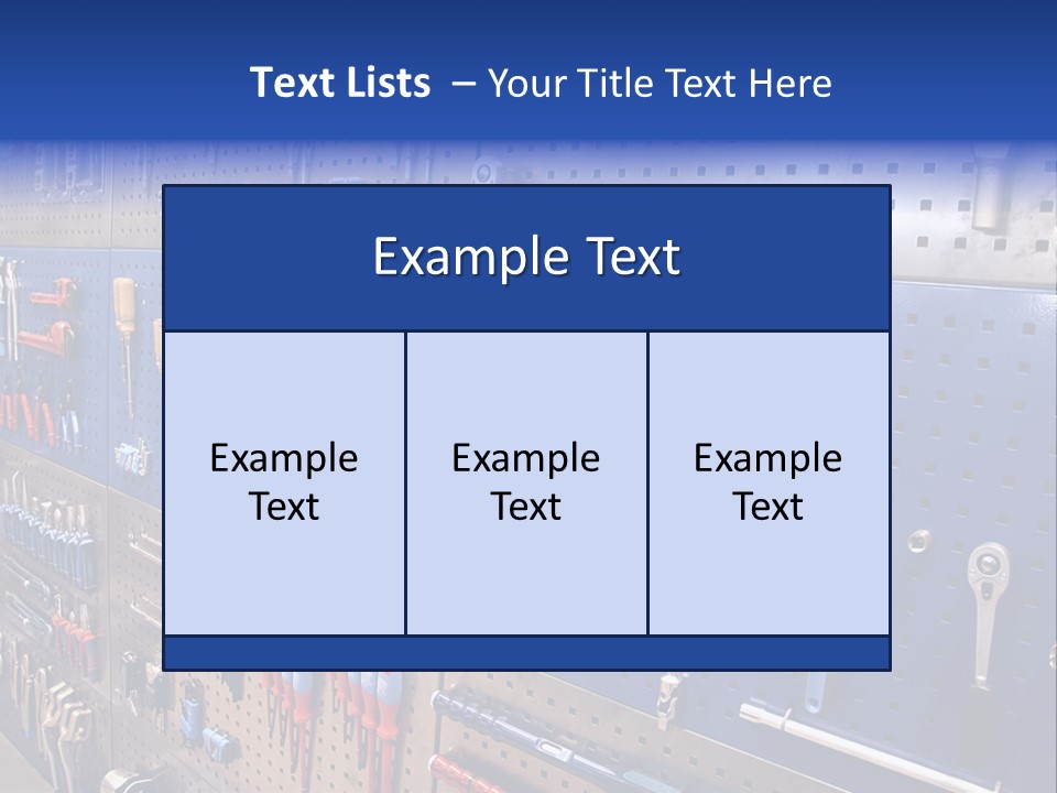 Tools Wall PowerPoint Template
