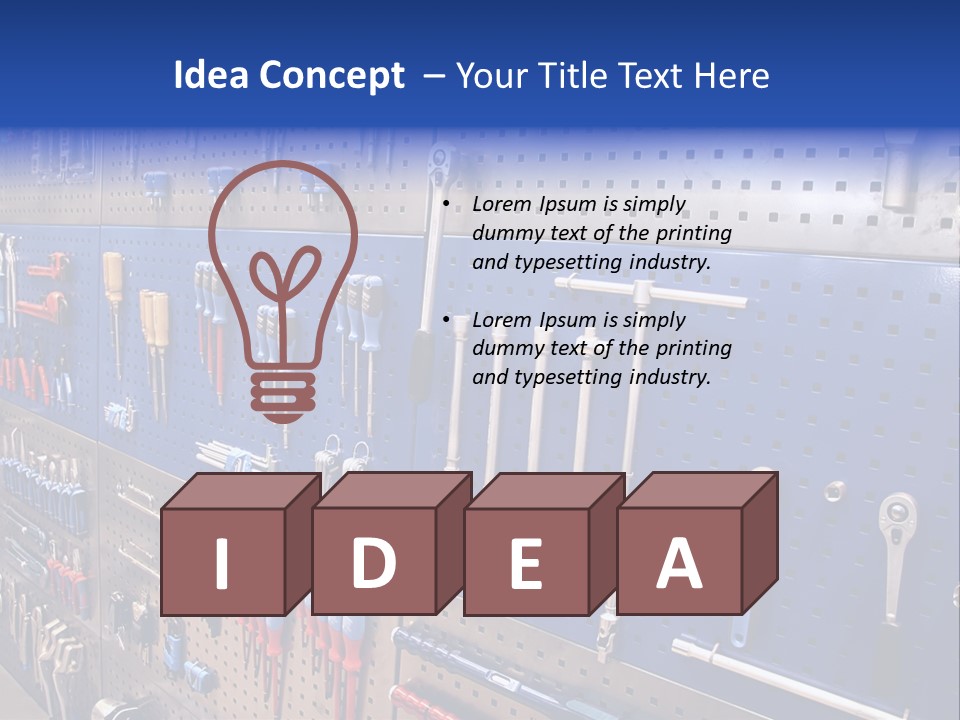 Tools Wall PowerPoint Template