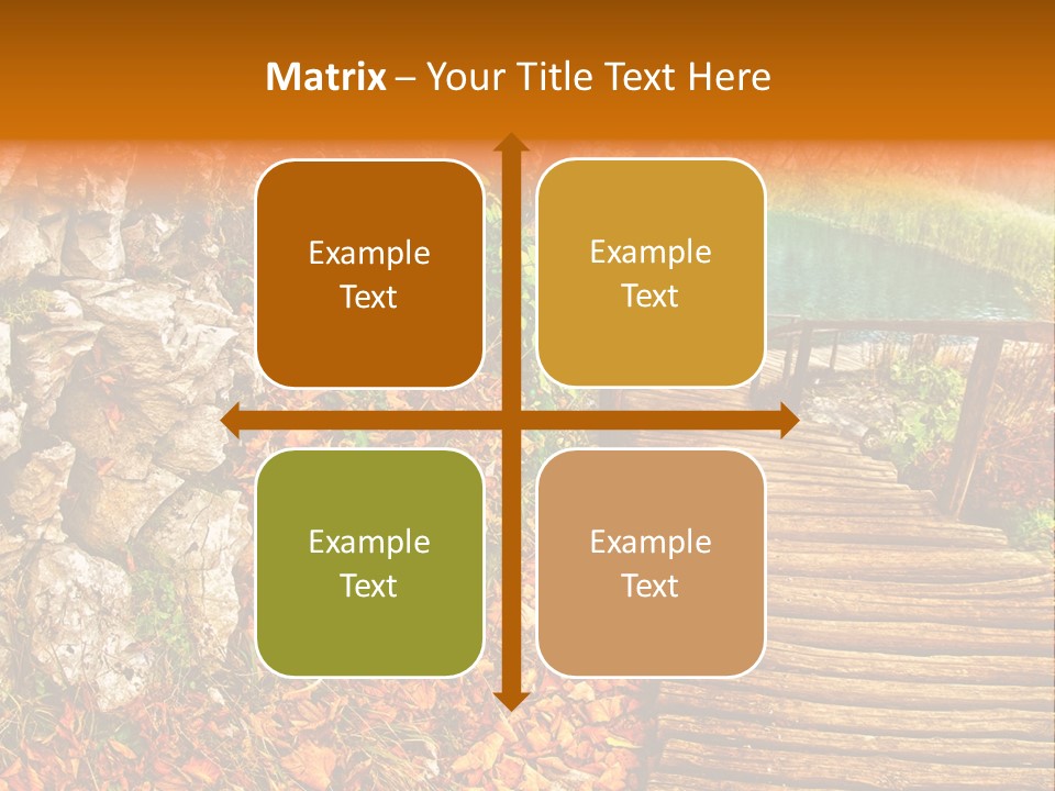 Wooden Path PowerPoint Template