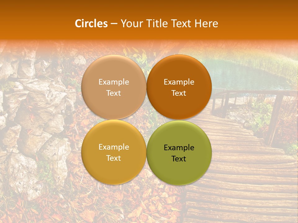 Wooden Path PowerPoint Template