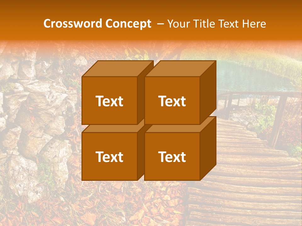 Wooden Path PowerPoint Template