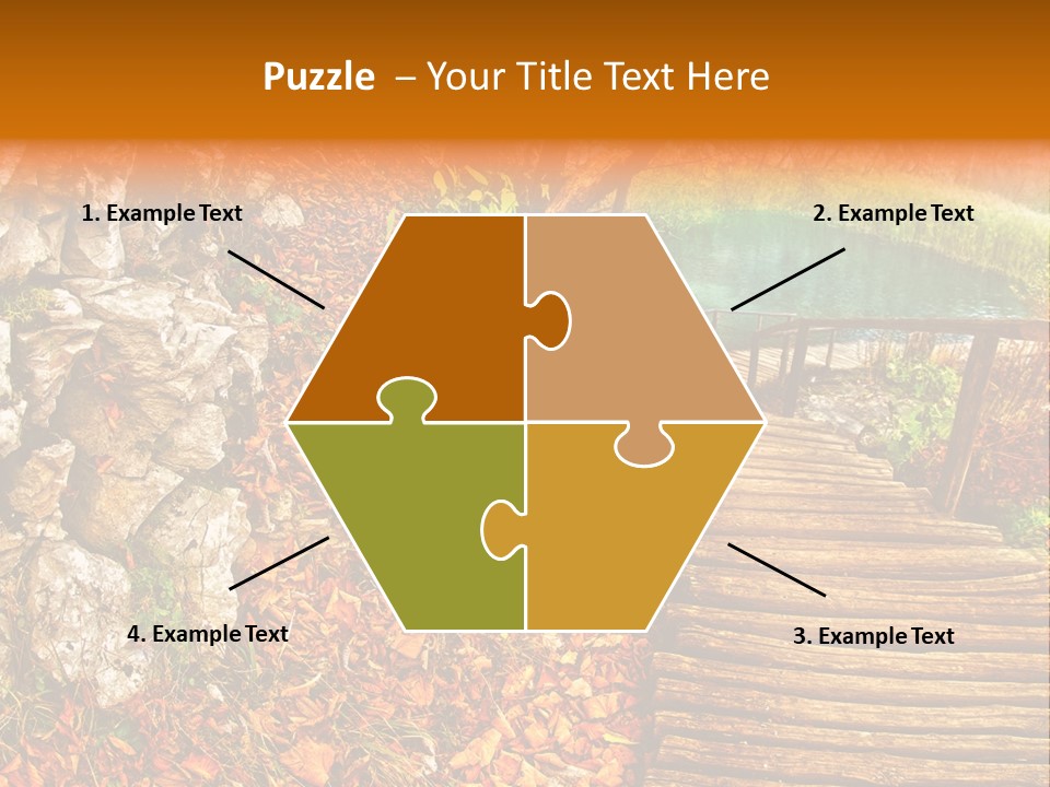 Wooden Path PowerPoint Template