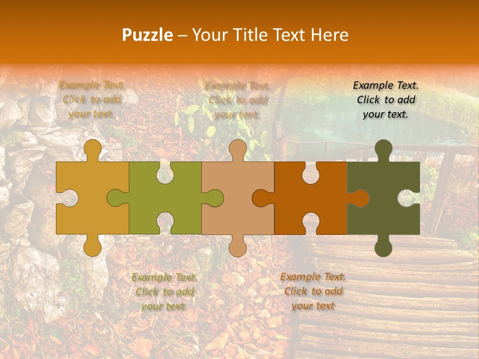 Wooden Path PowerPoint Template