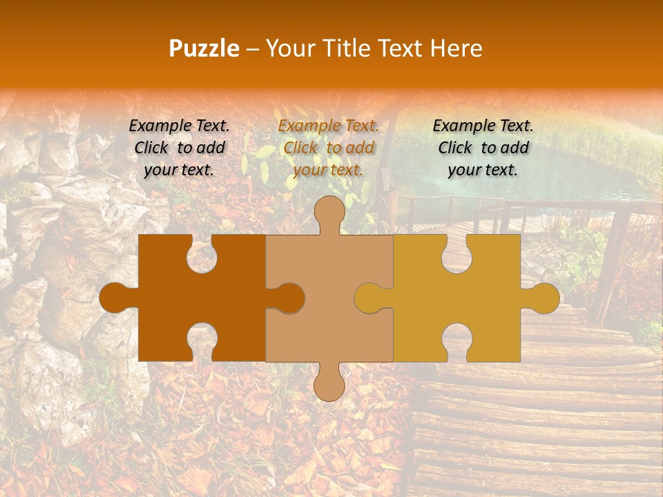 Wooden Path PowerPoint Template