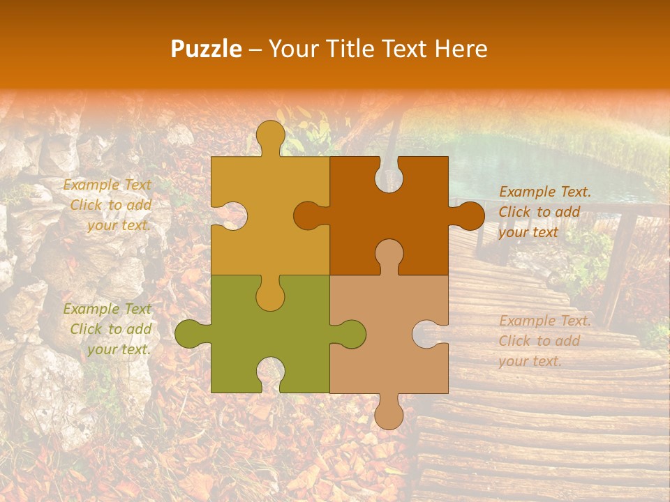 Wooden Path PowerPoint Template