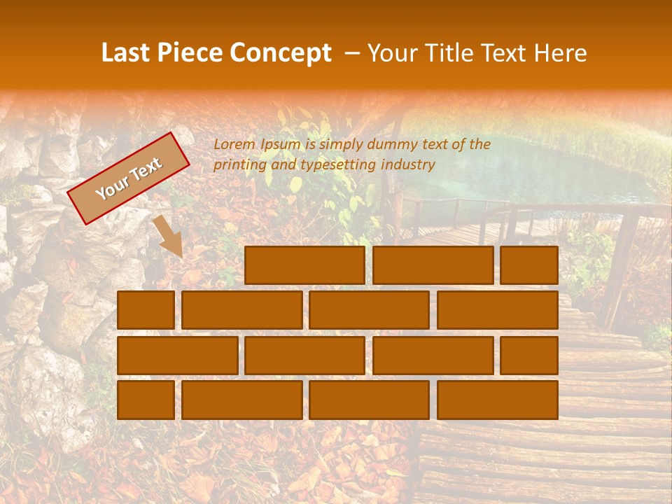 Wooden Path PowerPoint Template