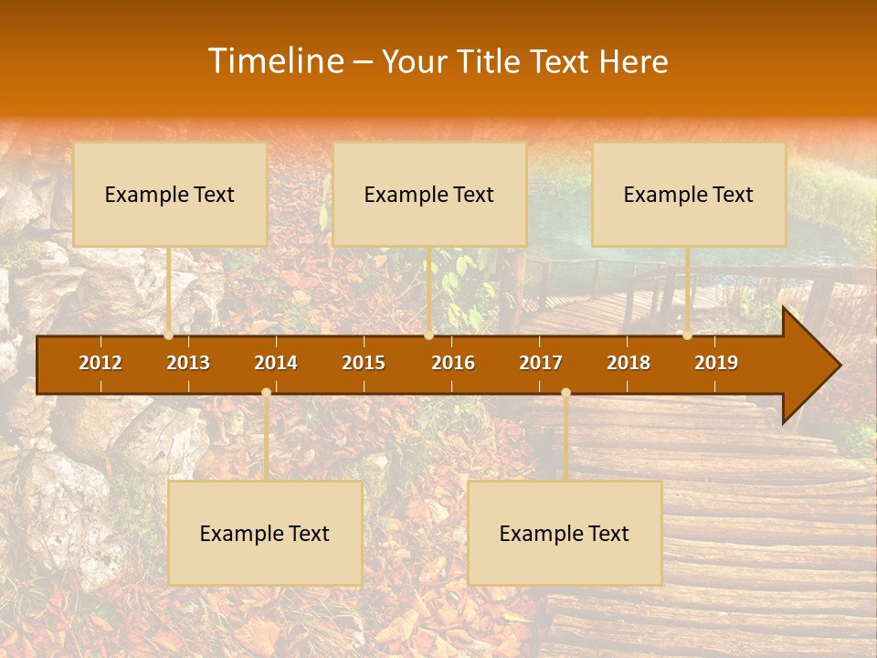 Wooden Path PowerPoint Template