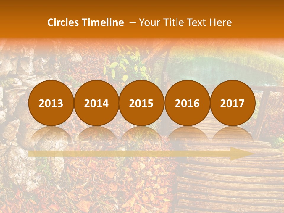 Wooden Path PowerPoint Template