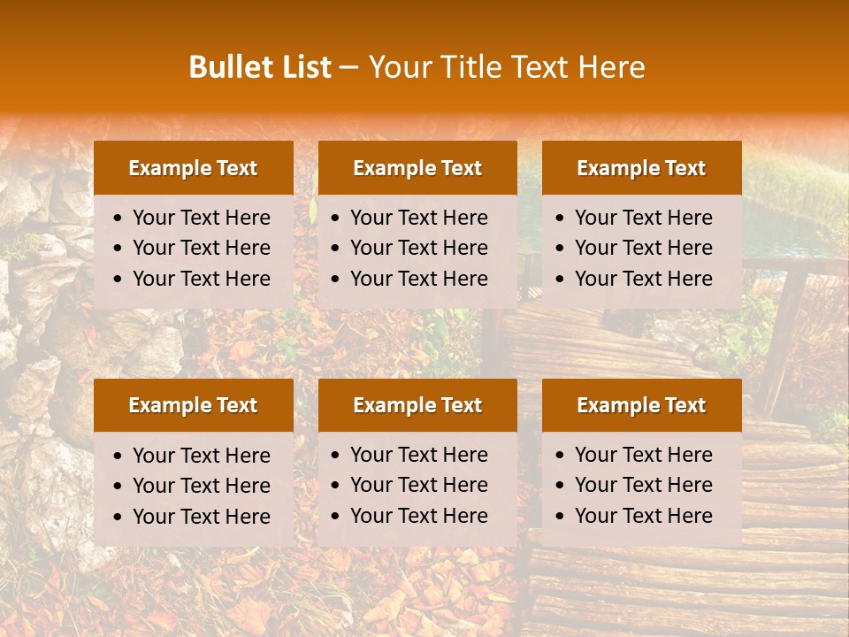 Wooden Path PowerPoint Template