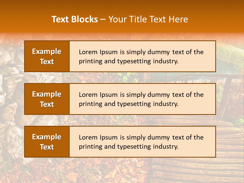 Wooden Path PowerPoint Template