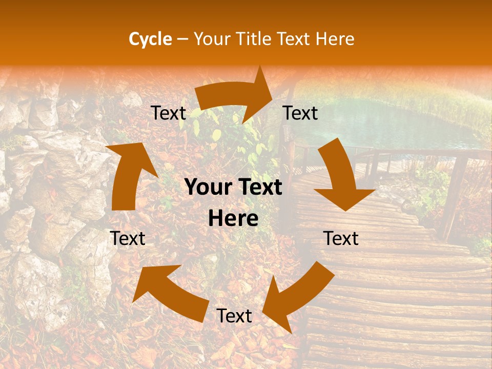 Wooden Path PowerPoint Template