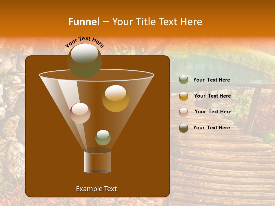 Wooden Path PowerPoint Template