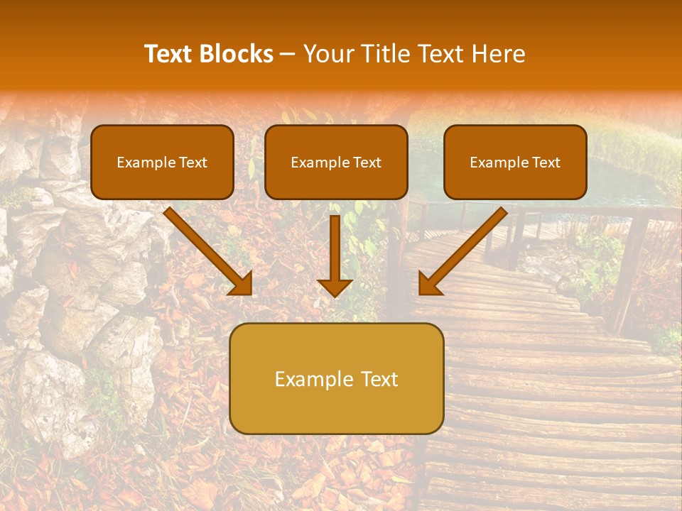 Wooden Path PowerPoint Template