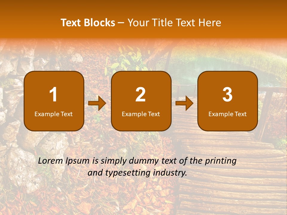 Wooden Path PowerPoint Template