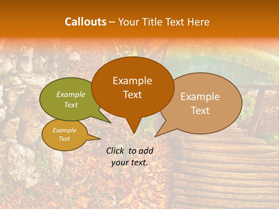 Wooden Path PowerPoint Template