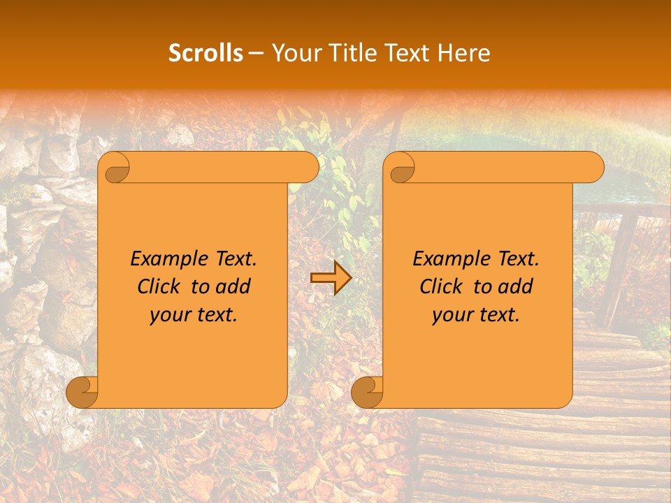 Wooden Path PowerPoint Template