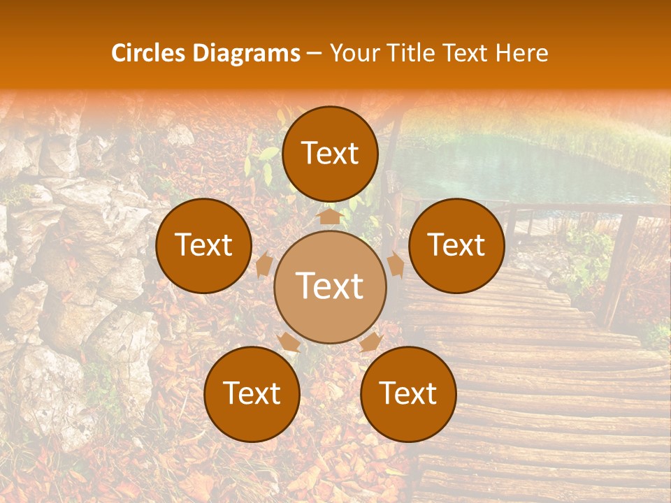 Wooden Path PowerPoint Template