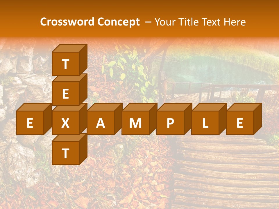 Wooden Path PowerPoint Template