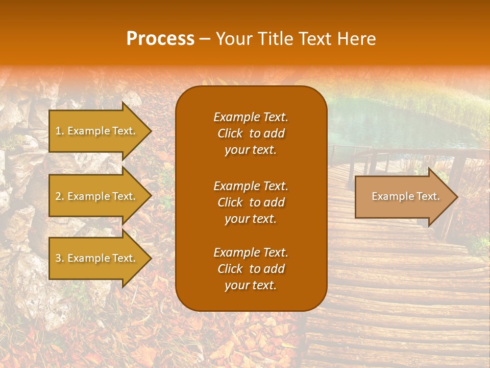 Wooden Path PowerPoint Template