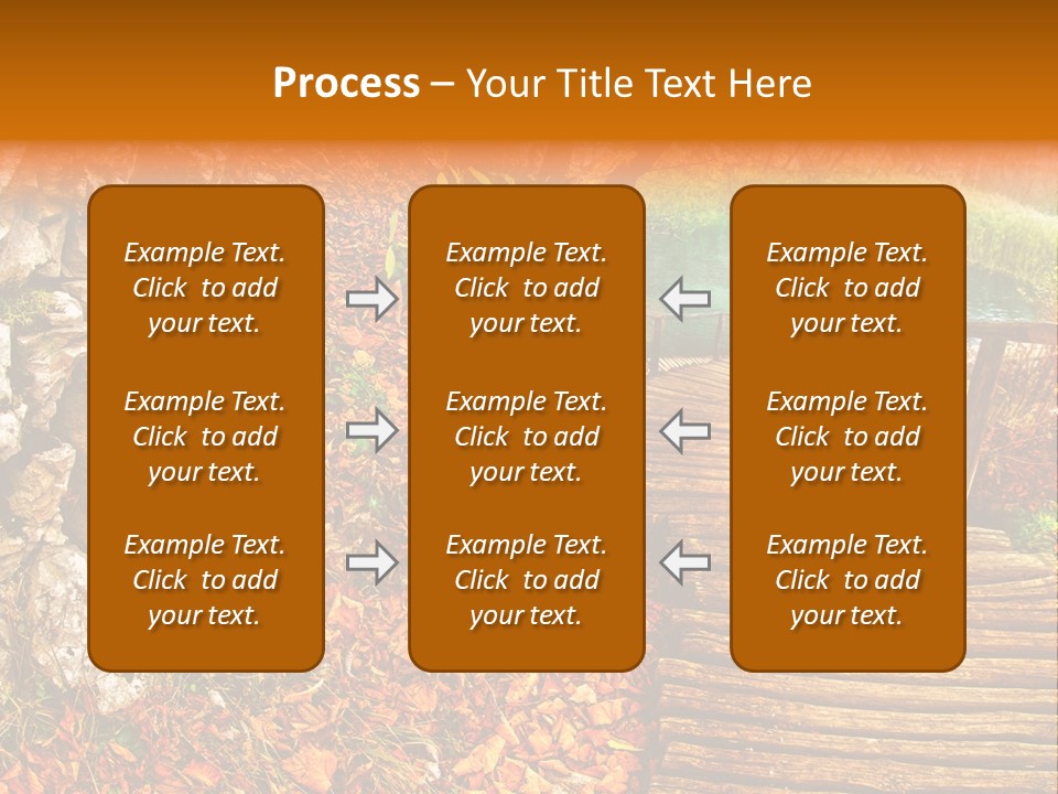 Wooden Path PowerPoint Template