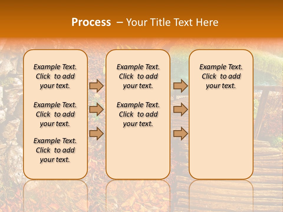 Wooden Path PowerPoint Template