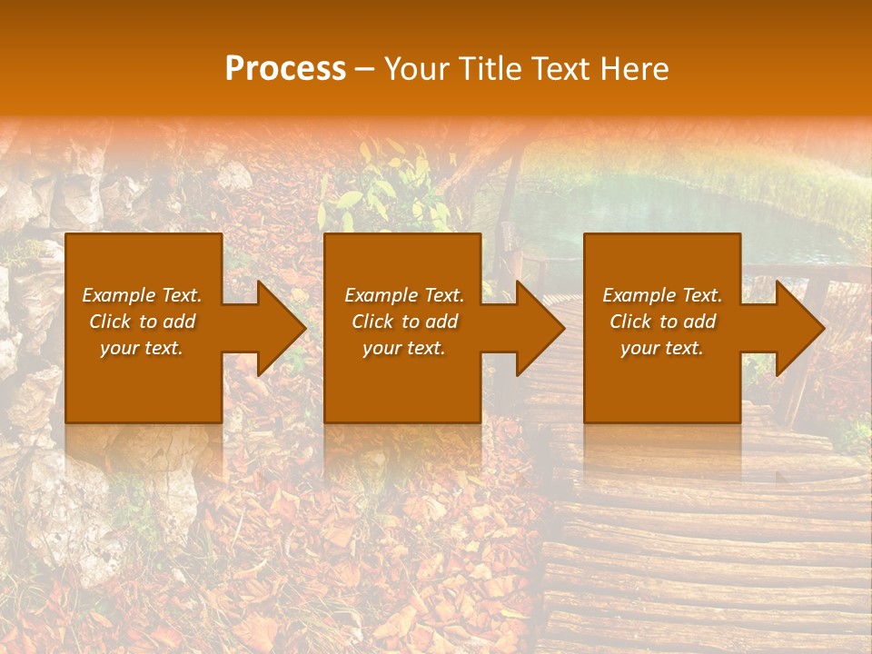 Wooden Path PowerPoint Template