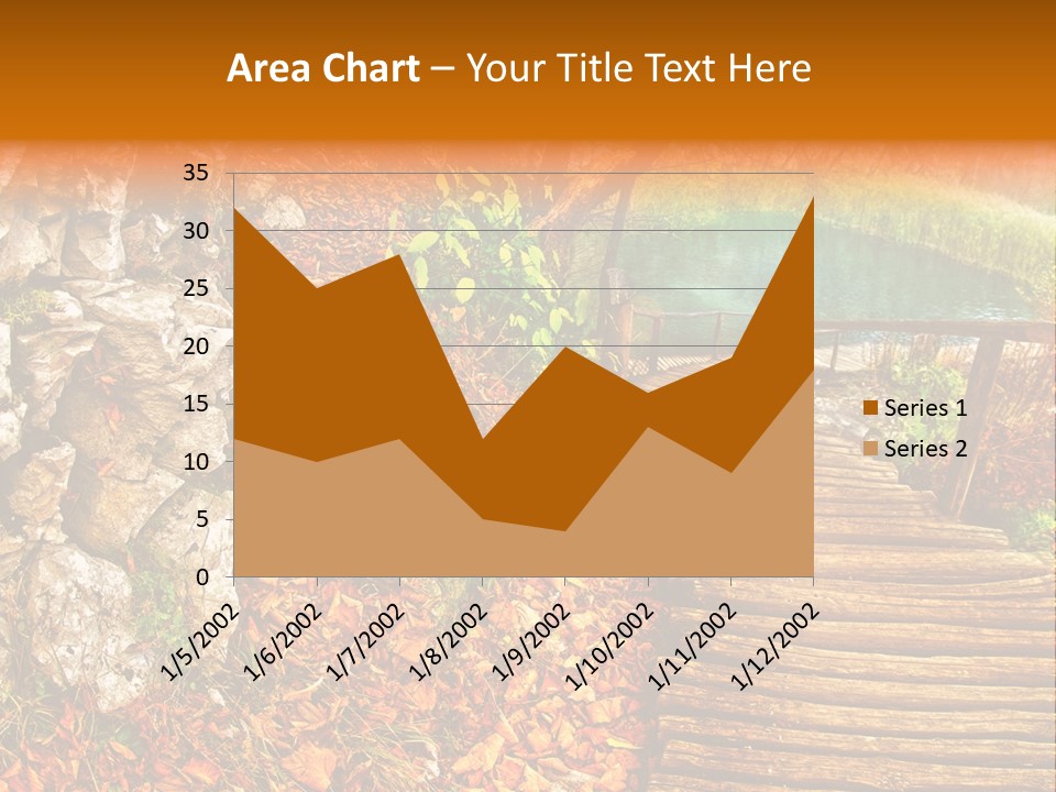 Wooden Path PowerPoint Template
