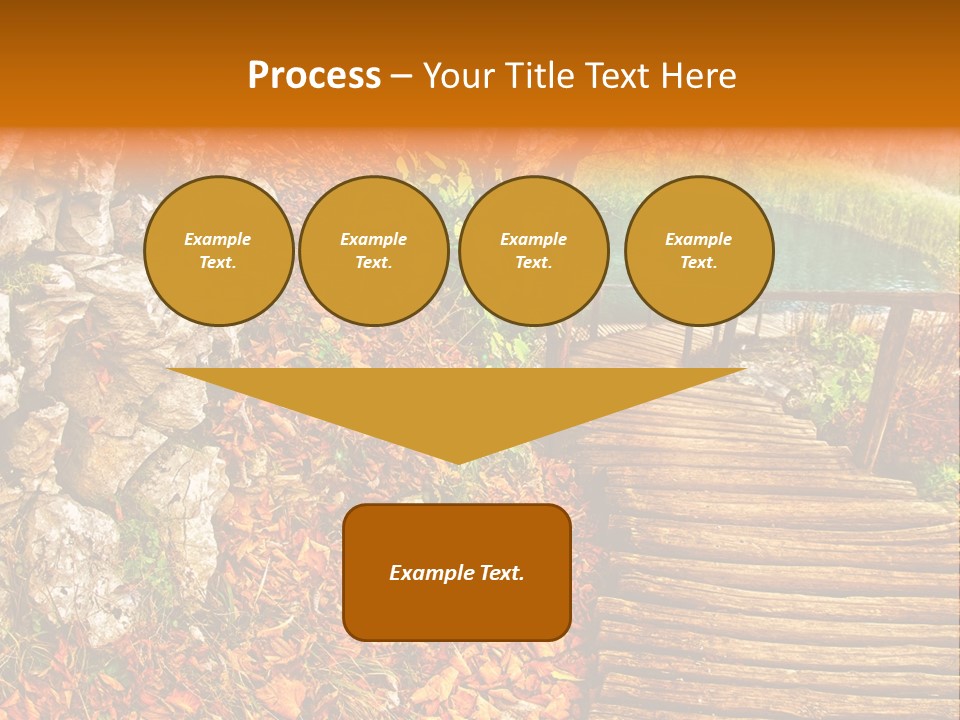 Wooden Path PowerPoint Template