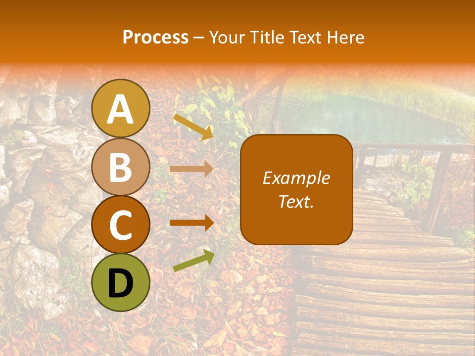 Wooden Path PowerPoint Template