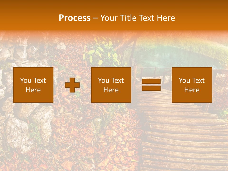 Wooden Path PowerPoint Template