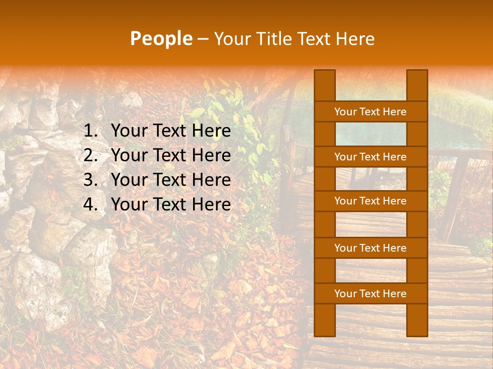 Wooden Path PowerPoint Template