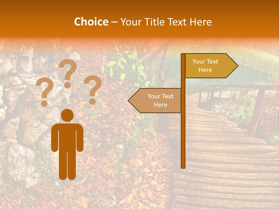 Wooden Path PowerPoint Template