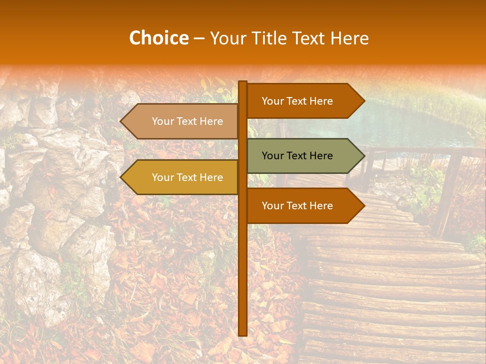 Wooden Path PowerPoint Template